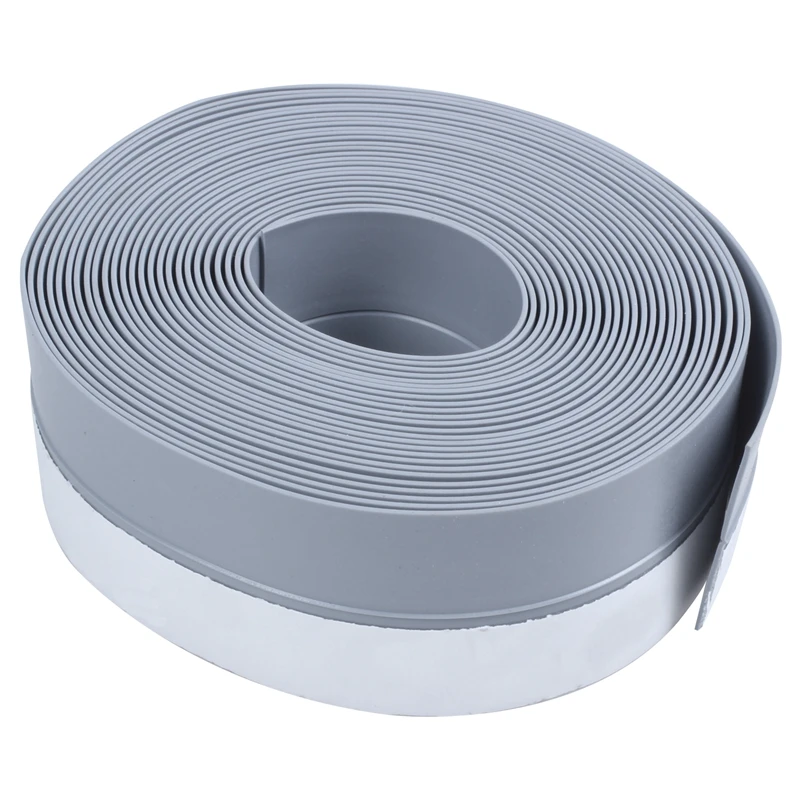 

New 5M Self-Adhesive Draught Excluder Strip Window Door Seal Weather Tape Rubber, Gray
