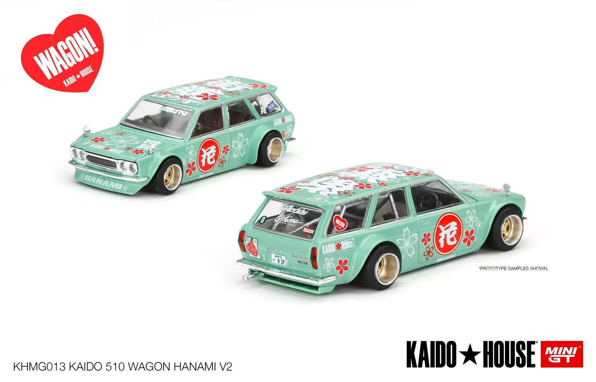 

Kaido House + MINIGT 1:64 Datsun KAIDO 510 Wagon Hanami V2 KHMG013 RHD