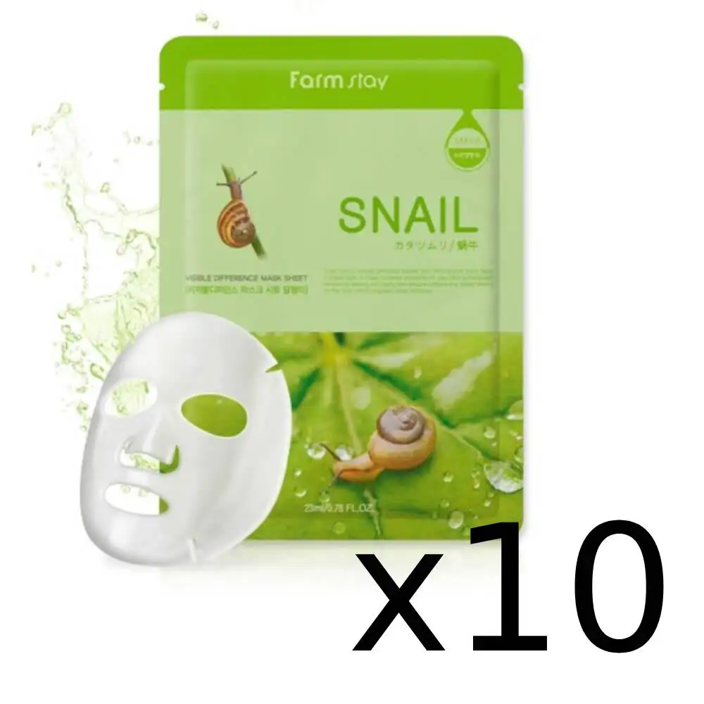 тканевая маска для лица с муцином улитки farmstay visible difference mask sheet snail, 23мл. Snail тканевая маска для лица. Farmstay visible difference mask sheet snail. тканевая маска с муцином улитки farmstay, 23 мл. Farmstay тканевая маска - улитка visible difference mask sheet - snail 1 шт.