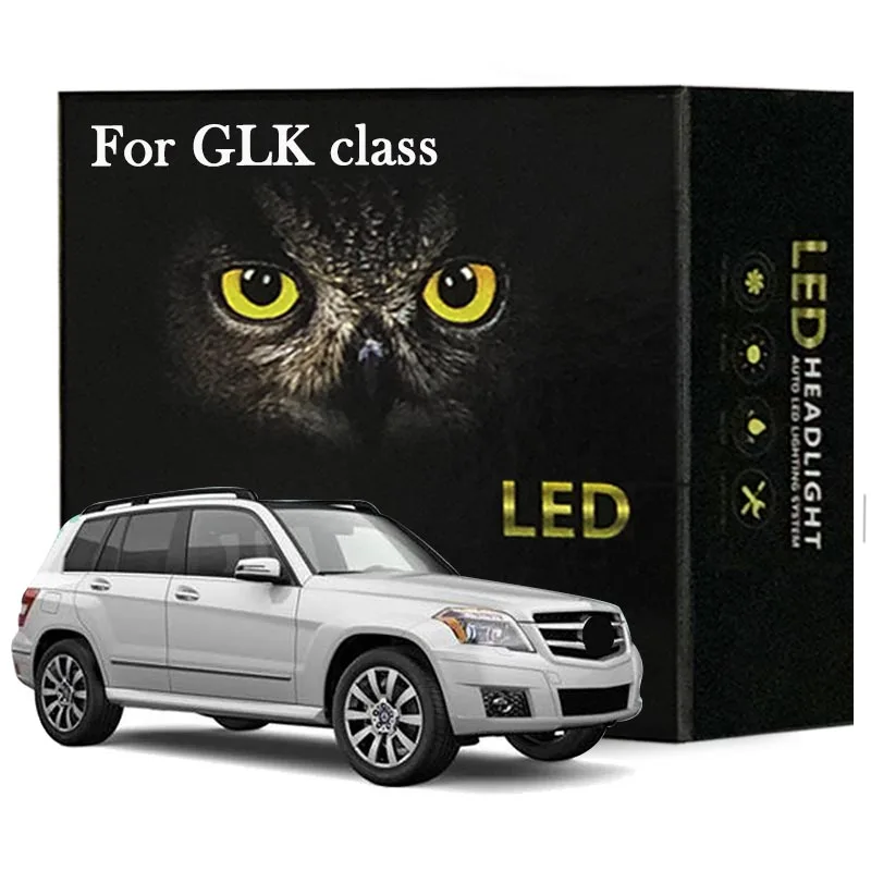 

18pc Canbus Car Led Interior Light Kit For Mercedes Benz GLK Class X204 2008-2015 GLK220 GLK300 GLK350 Indoor