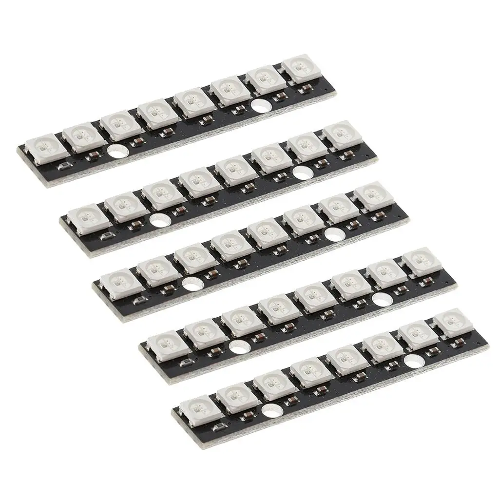 

5 шт., 8 бит, 5050 Rgb светодиодная плата для разработки