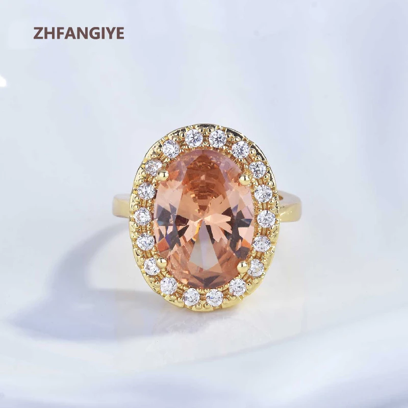 

Trendy Ring Silver 925 Jewelry with Oval Shape Zircon Gemstone Finger Rings for Women Wedding Party Gift Accessories Wholesale