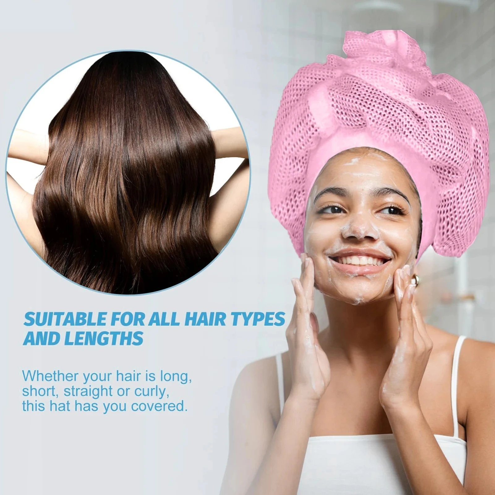 1 шт. сетчатые колпачки для вытирания кудрявых волос