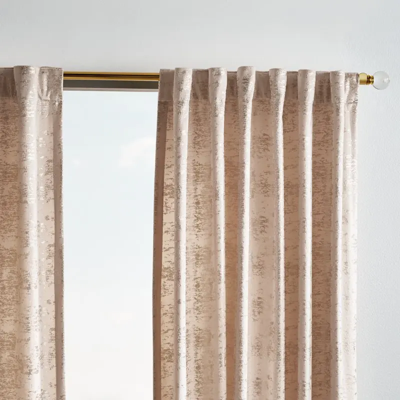

Luxurious 84" Backtab Blush Sheer Curtains (Set of two)