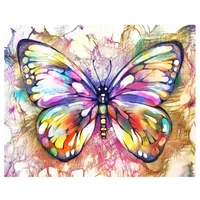 diy 5d diamond painting colorful butterfly diamond embroidery mosaic handmade kits animal pattern home decoration