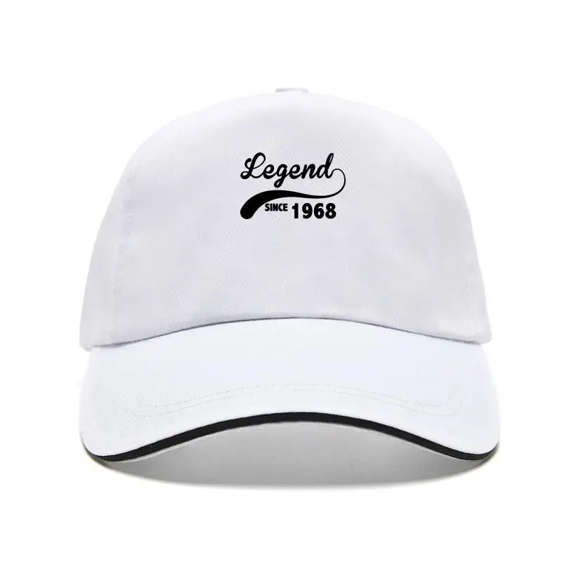 

2022 Summer Bill Hats For Men Funny Snapback Cotton Bill Hats Legend Since 1968 Printed Baseball Cap Men