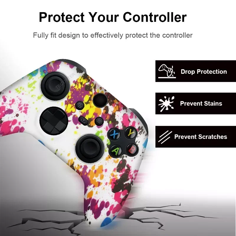 Мягкий силиконовый чехол для контроллера Xbox серии X/S защитный геймпада резиновые