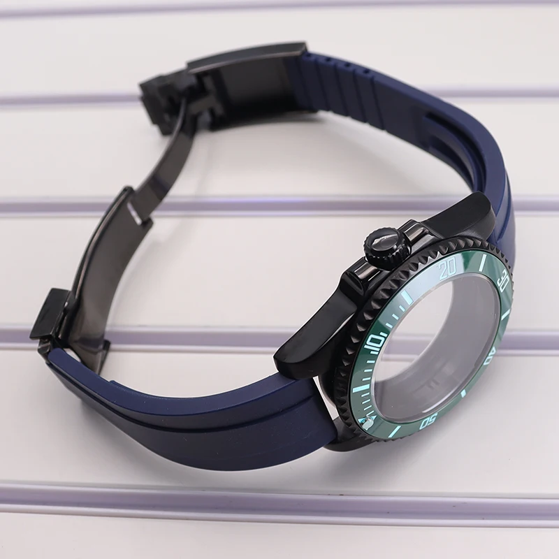 Черный корпус для часов SUB 40 мм светящийся безель Seiko NH35 NH36 NH38 NH34 ETA 2824 Miyota 8215