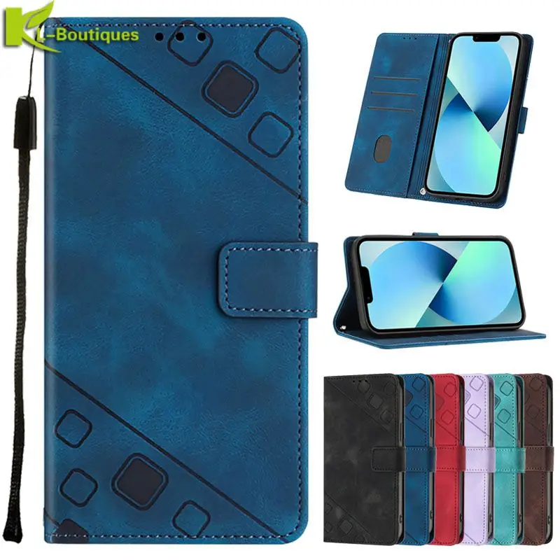 

Geometric Printed Leather Wallet Phone Case For OPPO Reno 7 8 Pro 5G 7Z 6Z 5Z 5F 7Lite K10 F21 F19 Pro Plus Find X5 Lite Cover