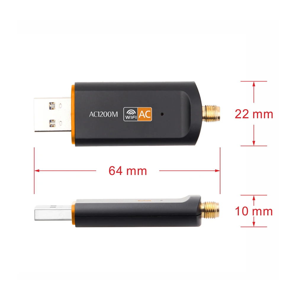 Wi-Fi-адаптер с антенной 5 дБи 2 4 + ГГц 1200 Мбит/с