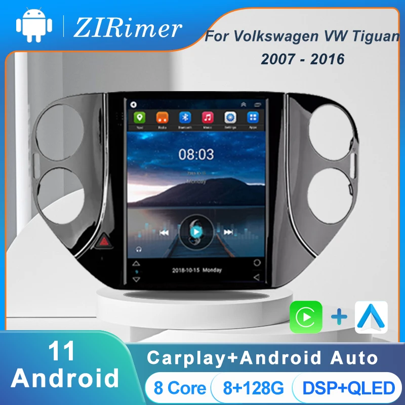 

ZIRimer 10.4" Android 11 For Volkswagen VW Tiguan Car DVD Multimedia Player Auto Radio Automotivo GPS Navigation 4G 2007-2016