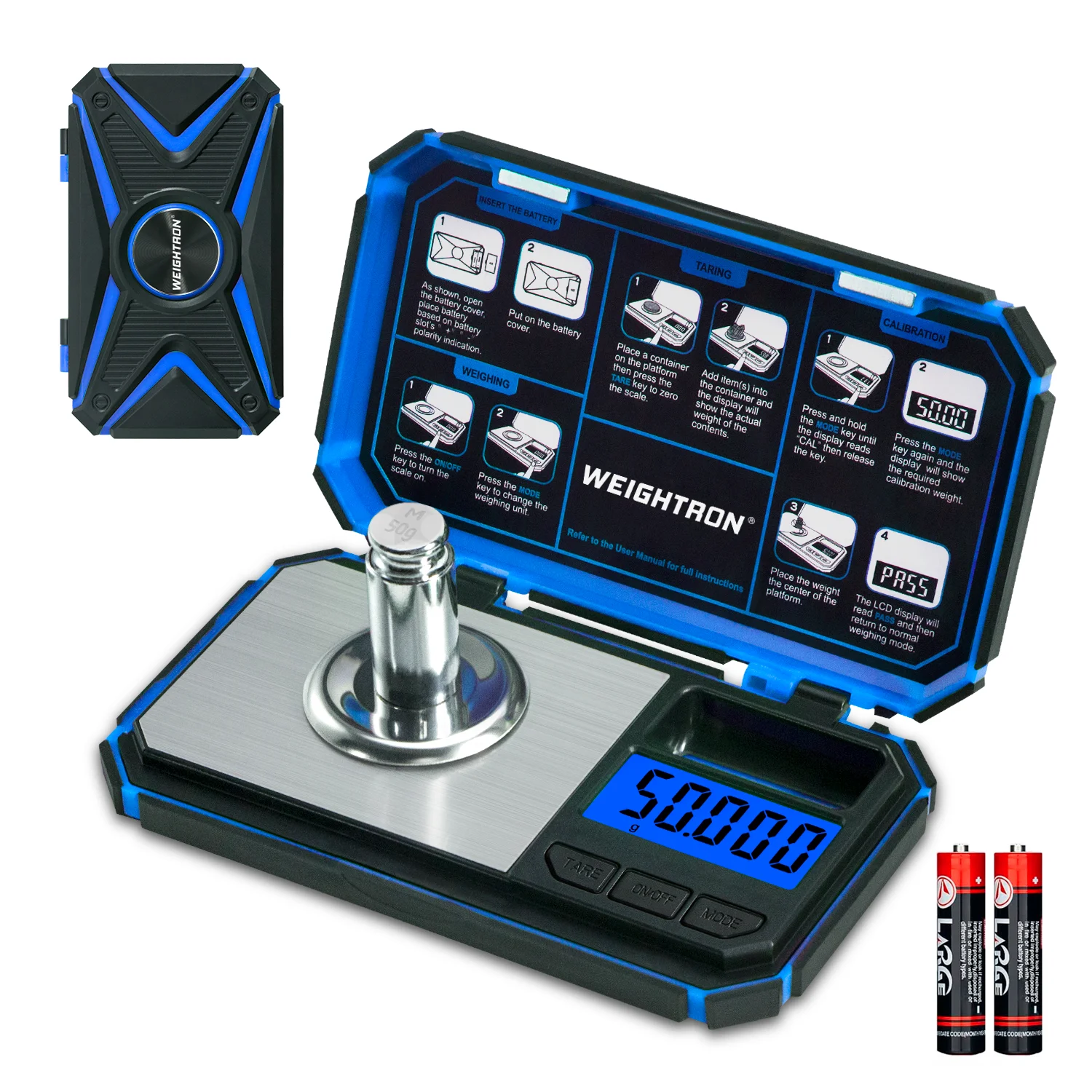 

Карманные электронные весы TU-50-BLU