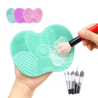 1 pcs makeup brush cleaning pad silica gel brush cleaner cleaning makeup brush cleaning tool brush cleaner for women girls
