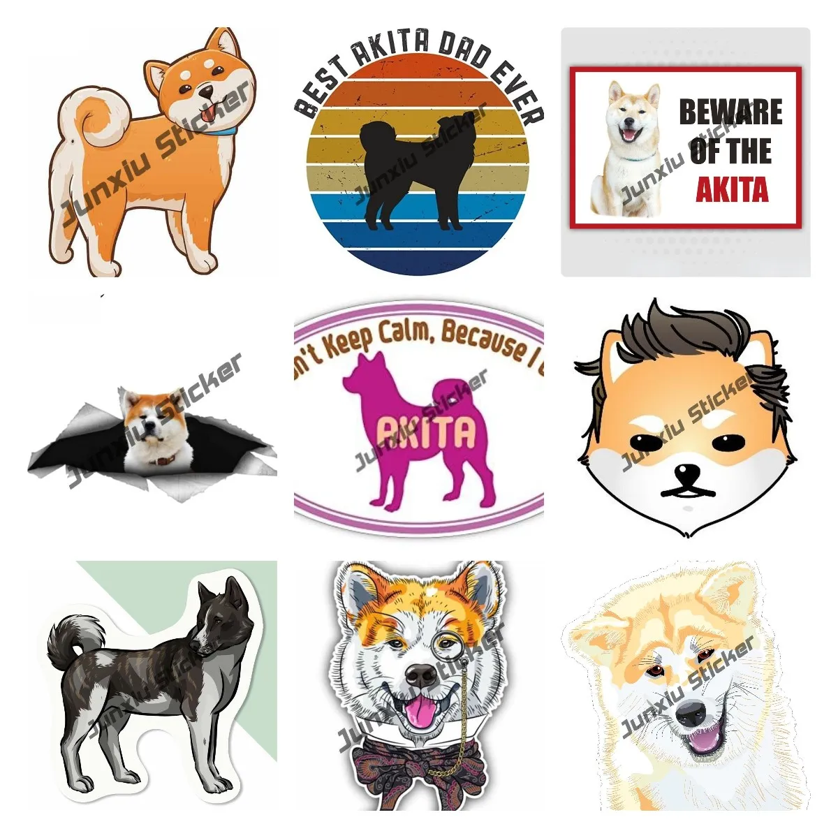 

I Love Akita наклейка улыбающийся Akita виниловая наклейка Akita собака порода на борту наклейка для ноутбуков Tumblers Windows автомобилей грузовиков стен