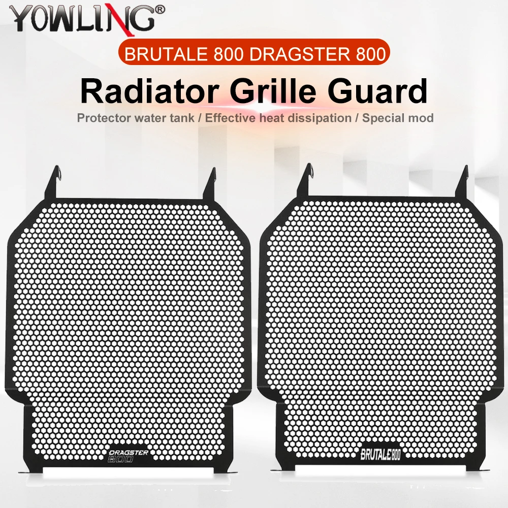 

For MV AGUSTA Brutale 800 / Dragster 800 RC/RR/Rosso Motorcycle Accessories CNC Aluminium Radiator Grille Guard Cover Protector