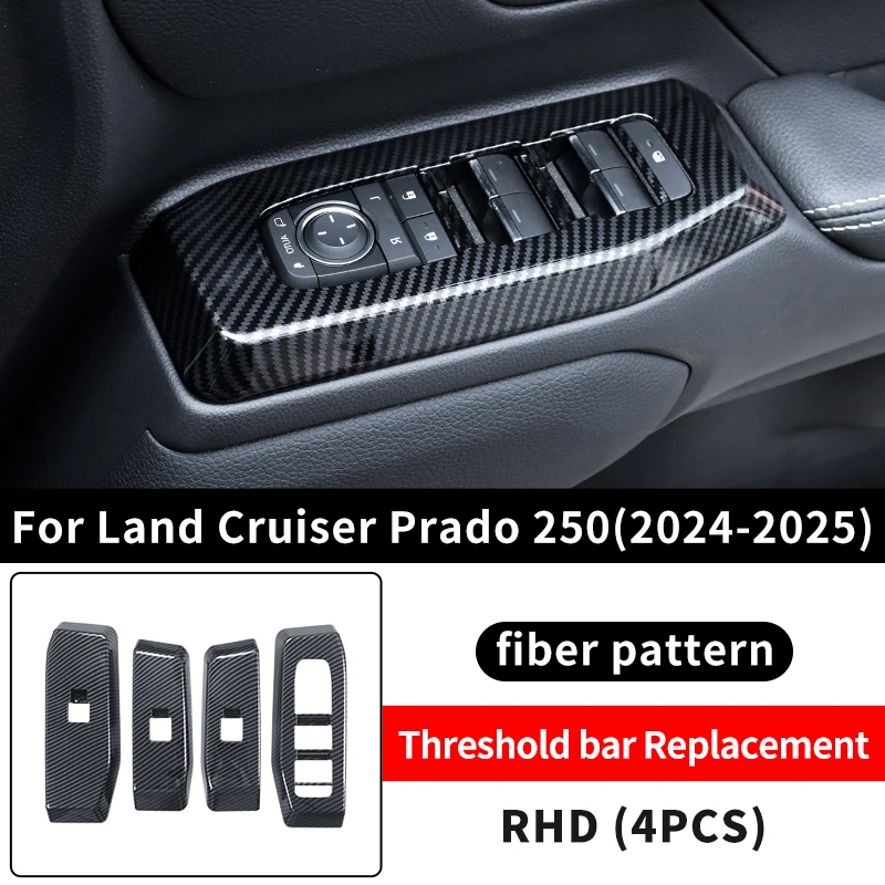 

Для Тойота Ленд Крузер 250 2024 Окна Контроль Панель Украшение Защитный Наклейка Прадо LC250 Интерьер Обновленный Принадлежности Тюнинг Модификация For Toyota Land Cruiser 250 Prado