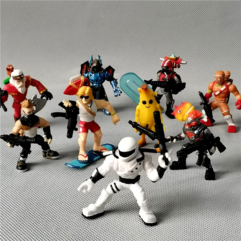

6cm Fortnite Action Figures Toys Anime Game Characters Model Doll with Weapon Joints Are Movable Boy's Room Decorations Gifts