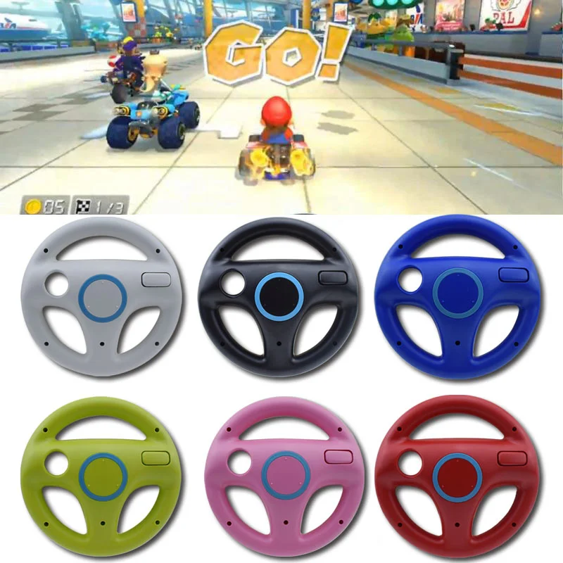 

1pcs Mulit-colors Mario Kart Racing Wheel Games Steering Wheel For Wii Remote Game Controller Genuine New Arrivals Free shipping