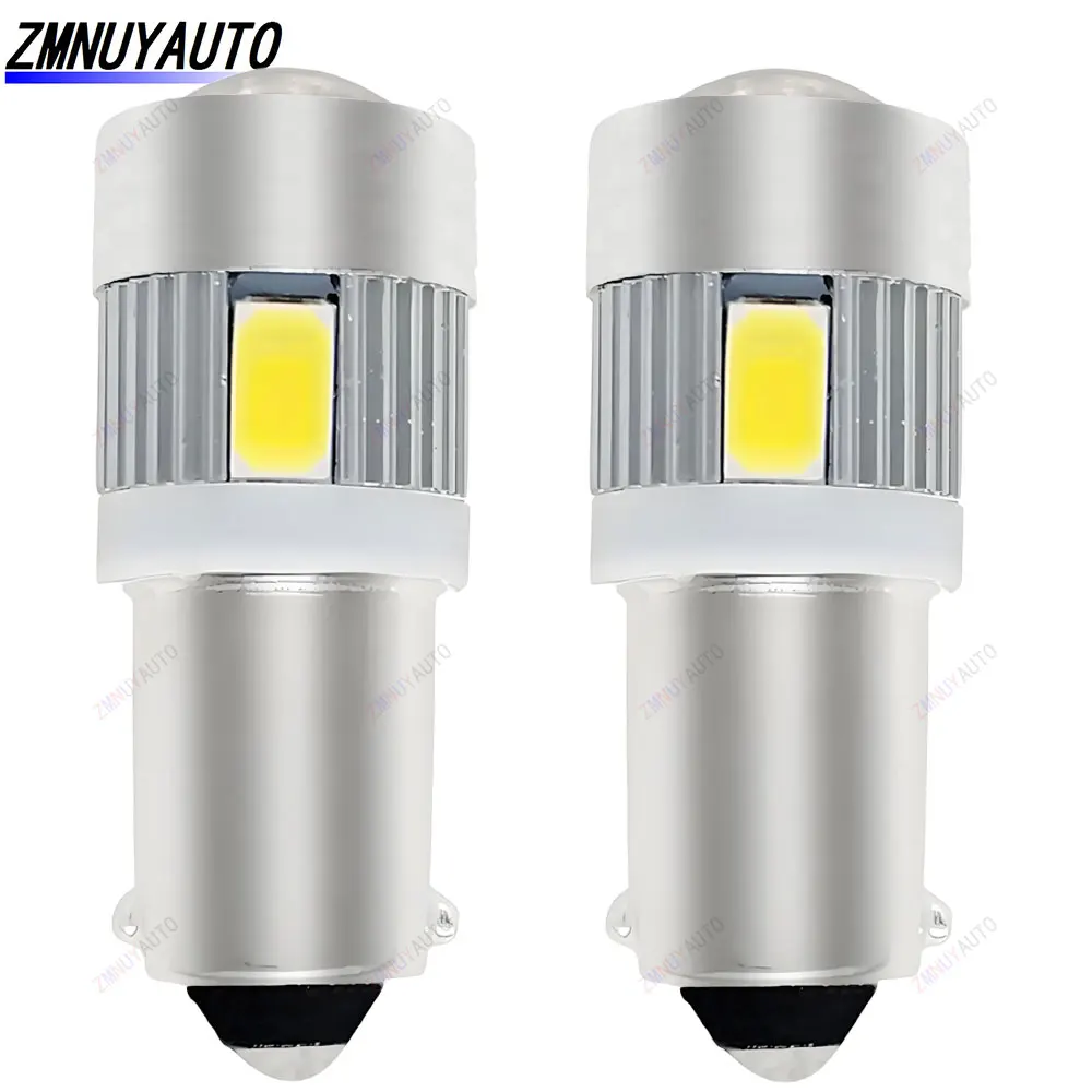 

2 шт. BA9S T11 T4W Светодиодная лампа H6W 6SMD 5730 LED 1206 Автомобильная клиновая светодиодная лампа Автоматическая лампа номерного знака 6000K Белый Красный Желтый