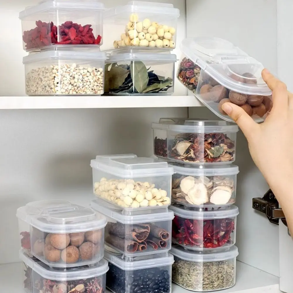 Пластиковый контейнер для хранения в холодильнике с крышкой Штабелируемый