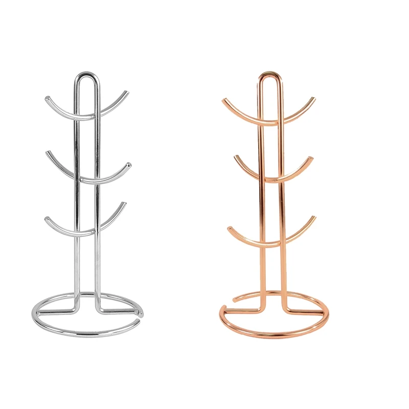 

Cup Holder, Countertop Mug Tree, Mugs & Tea Cup Storage Rack, Coffee Counter Bar Accessory & Kitchen Organizer