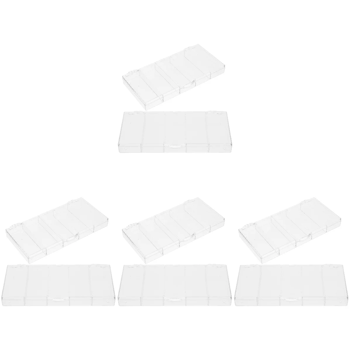 

8 Sturdy Useful Compartment Beads Organizers Earring Box Storage Organizer Bead Containers Earring Organizer Box