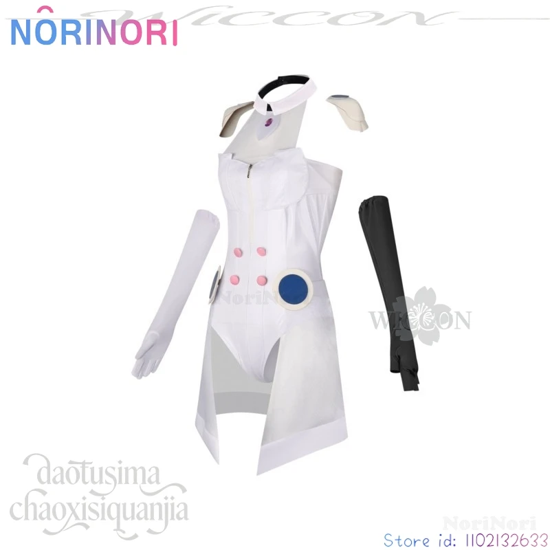 Фото Костюм для косплея Минэцуки Рицу из аниме-игры BanG Dream, наряд для выступления на сцене, белый комбинезон, боди, парик, Хэллоуин №3