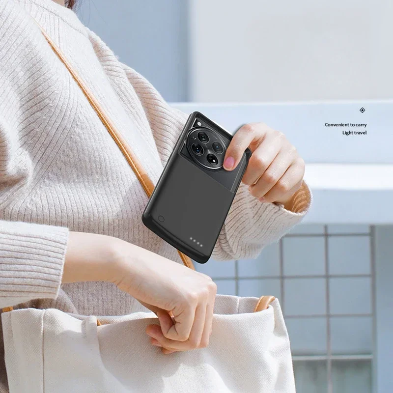 Фото Портативный внешний аккумулятор 10000 мАч для OnePlus 12, чехлы для аккумуляторов, внешний аккумулятор, зарядная крышка для One Plus 12, чехол для питания №4