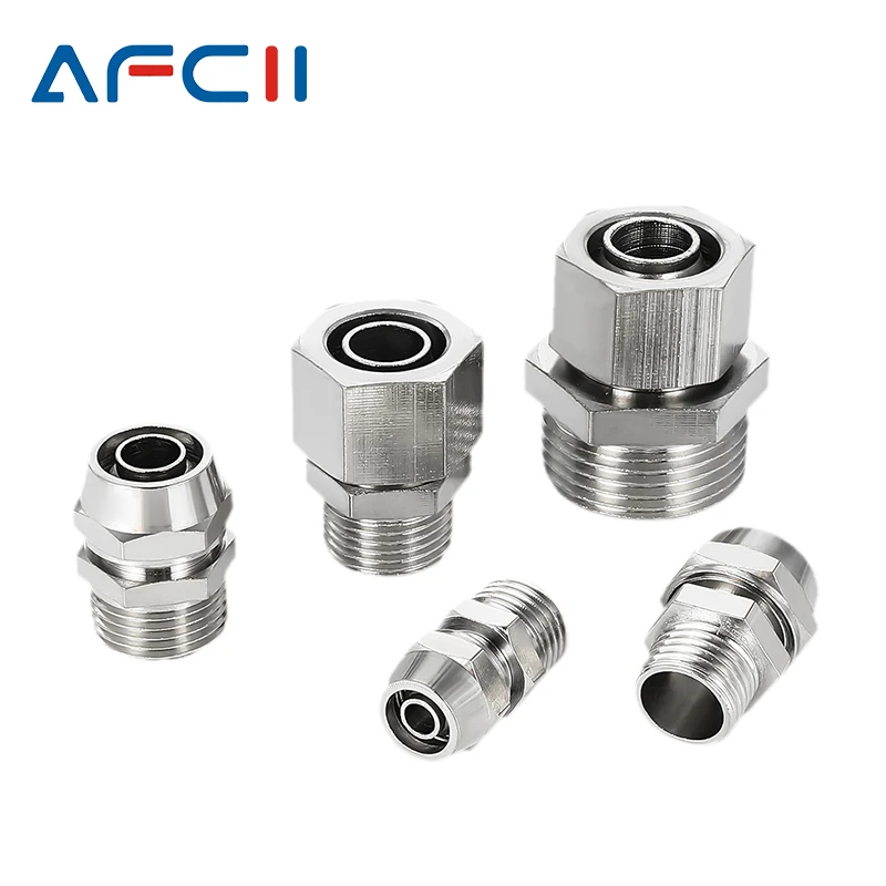 Купи KPC Pneumatic Fitting Nickel plated copper Thread NPT 1/8 1/4 3/8 1/2 4mm 6mm 8mm Quick Connector Hose Fittings Tube Connectors за 56 рублей в магазине AliExpress