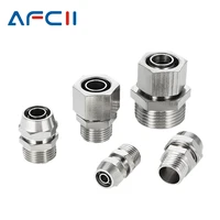 kpc pneumatic fitting nickel plated copper thread npt 18 14 38 12 4mm 6mm 8mm quick connector hose fittings tube connectors