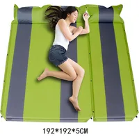 192*192*5CM 3 Person Use High Quality Automatic Inflatable Widened Moisture-proof Comfortable Pad Mat Air Mattress Camping Bed
