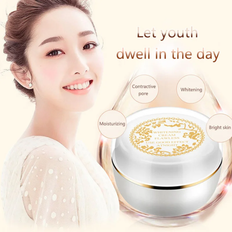 

Белый дневной и ночной крем для лица, Женский отбеливающий крем для лица, для темных точек кожи, шрамов, для отбеливания кожи, Корейская кожа