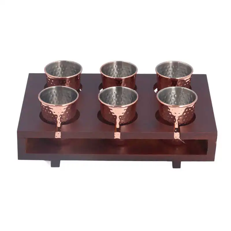

Cocktail Cup Stainless Steel Copper Plated Mule Mug with Cup Holder for Party