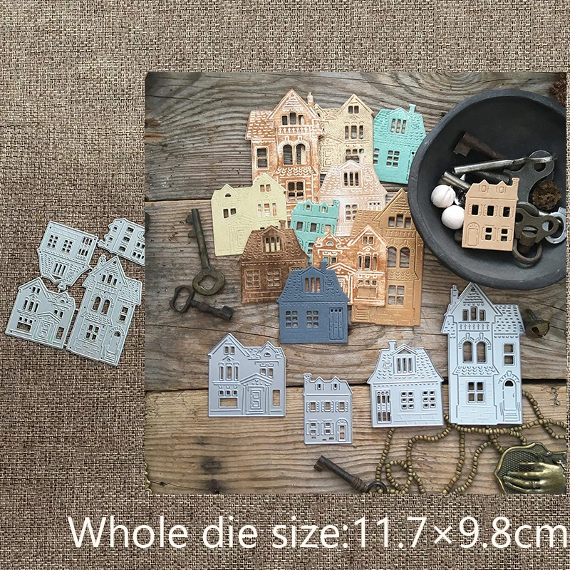 

Новый дизайн, металлический трафарет для рукоделия, пресс-форма, 4 шт.