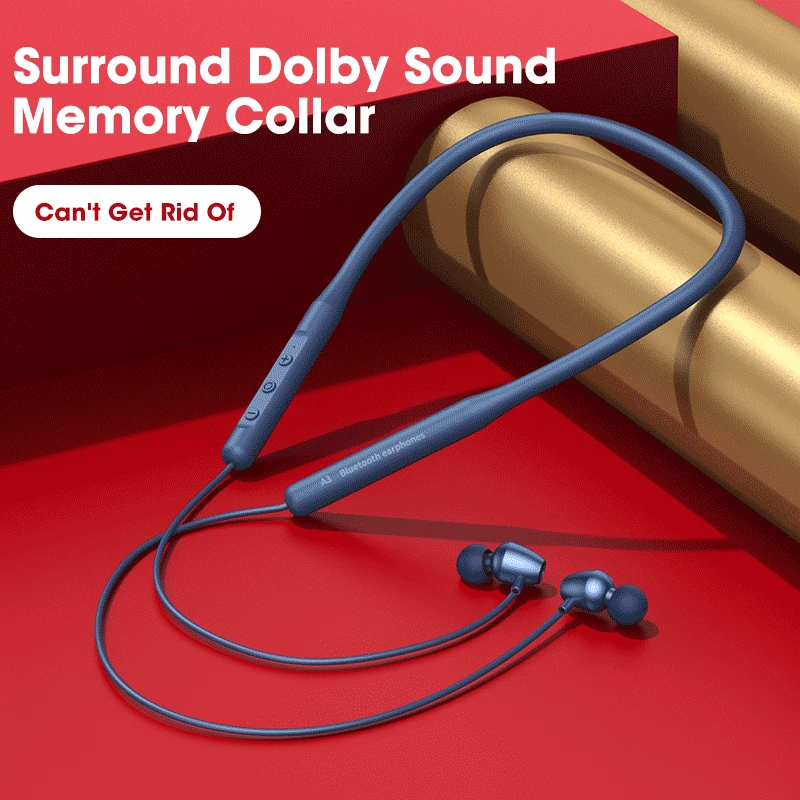 Спортивная Bluetooth-гарнитура 5.2 беспроводные наушники с шейным ободом стерео