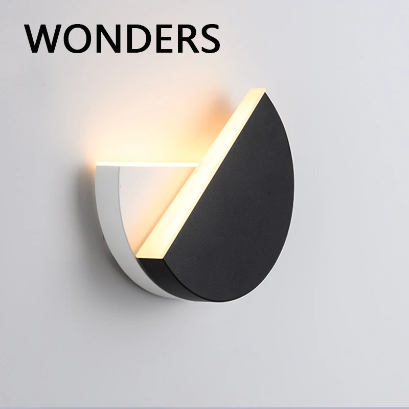 

Настенный светильник в виде чудеса для домашнего декора, светодиодный пластиковый корпус, вращающийся круглый креативный дизайн, бра для спальни, гостиной, скандинавских искусств