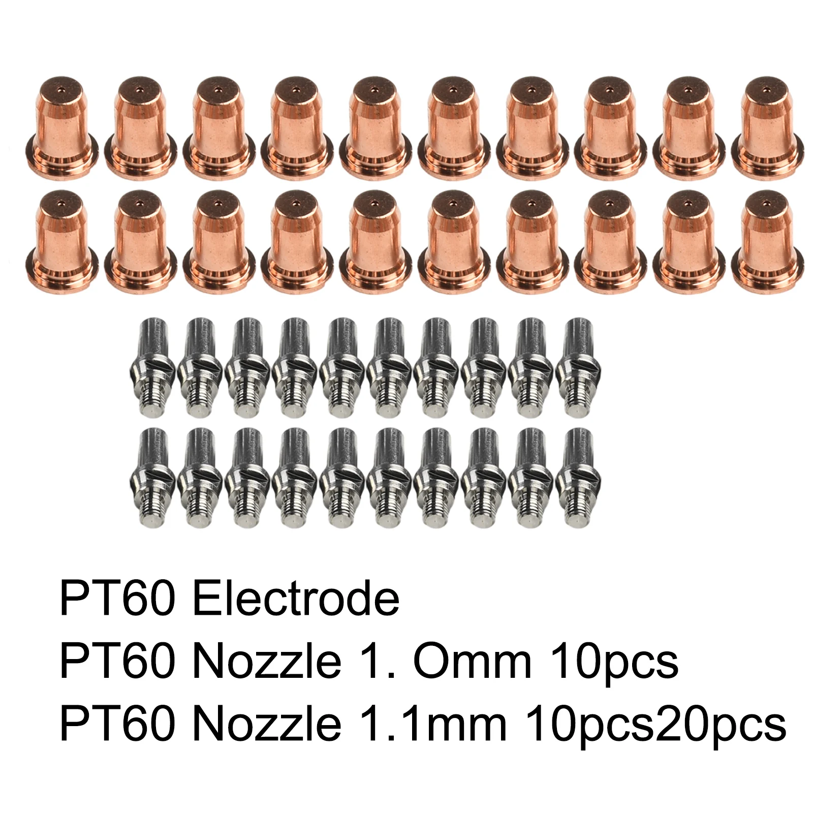 Эффективные плазменные наконечники 40 шт. электрод 1 0 мм 52582 для горелки IPT60 PT60 PT40