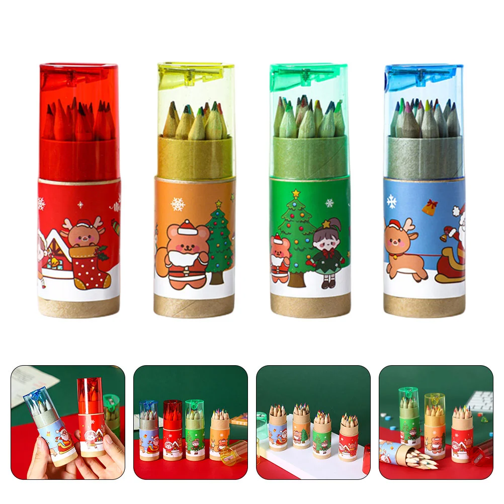 

4 Boxes Supplies Household Drawing Pencils Colored Bulk Kid Wood Professional Kids Student Suit