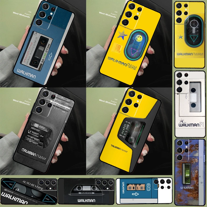 Чехол Walkman для Samsung Galaxy S23 S21 FE S20 S22 Ultra S8 S9 S10 Note 10 Plus 20