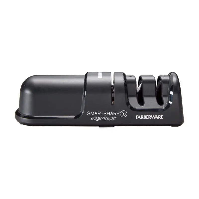 

Two-Stage SmartSharp Knife Sharpener, Easy-to-Use Nonslip Sharpener with Color Changing LED Light Indicator, Knife Sharpening Sy