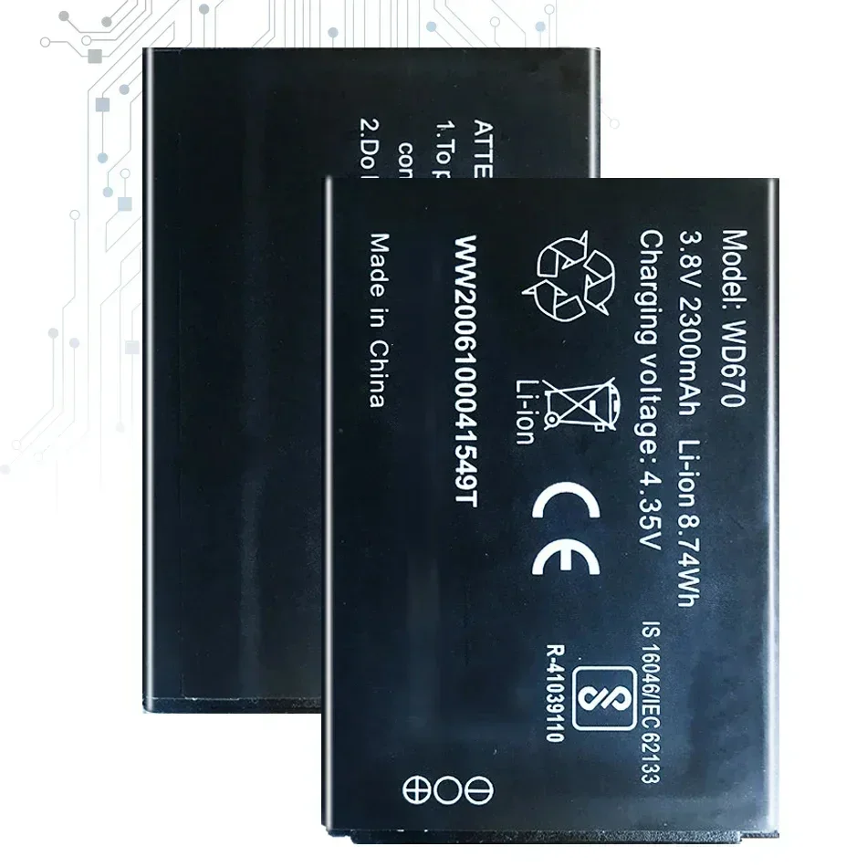 Замена аккумулятора для ZTE WD670 Wi-Pod 4G LTE карманного Wi-Fi-маршрутизатора 2300 мАч