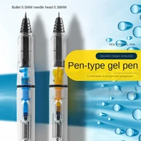 new pen type gel pen transparent type roller ball pen positive posture pen student writing adult office water pen without ink