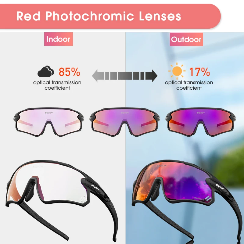 

Cycling Photochromic Red or Blue Bike Cycling Sunglasses Man Bicycle Goggles Outdoor Fishing glasses cycling MTB Glasses Eyewear