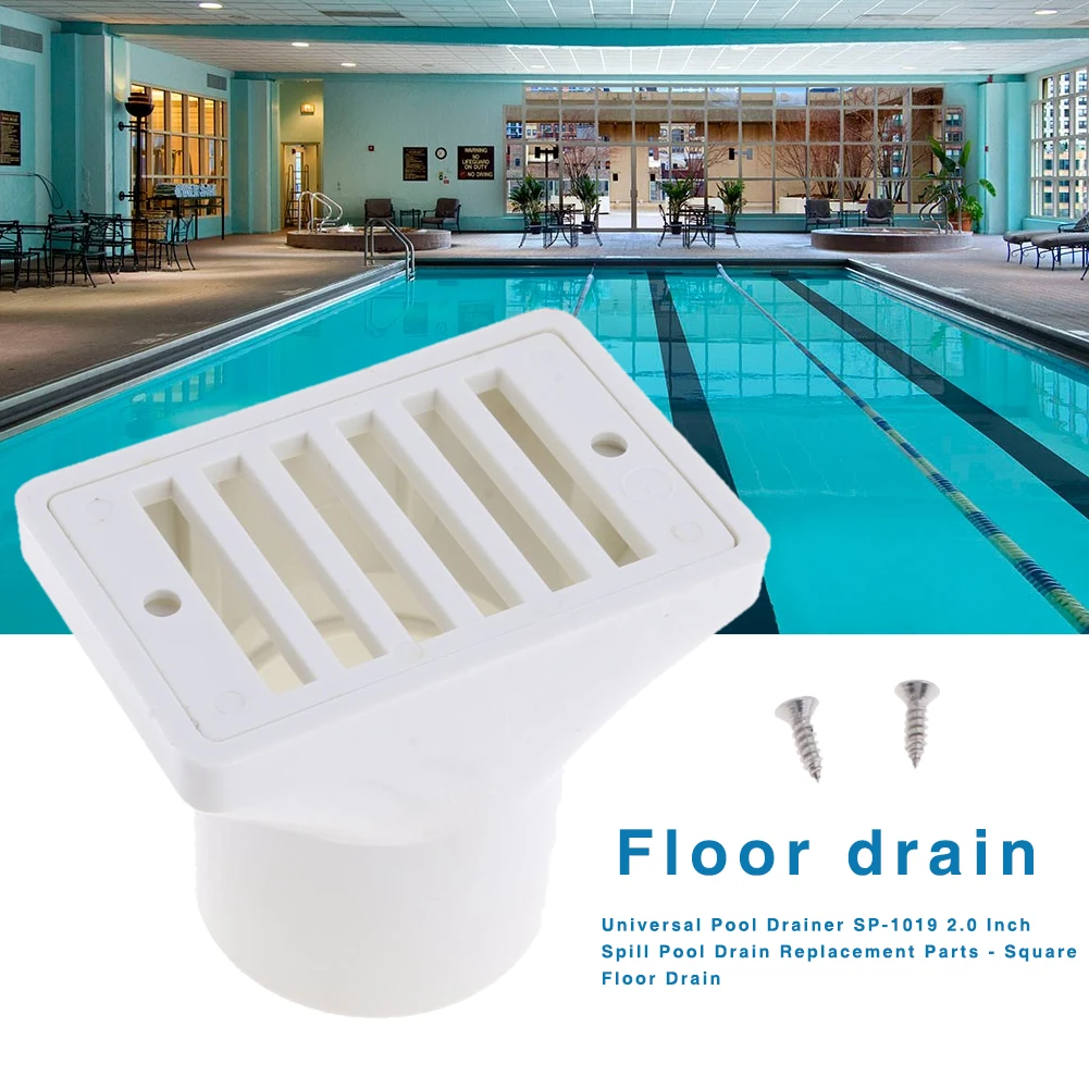

Shower Drain Floor Drainer Trap Universal Square Waste Grate Round Cover Hair Strainer For Swimming Pool Bathroom Balcony