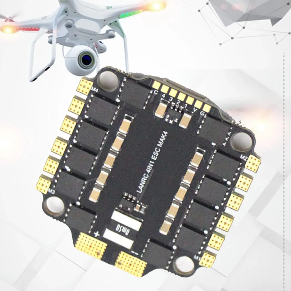 4-в-1 45A 60A ESC 30 5x30 5 мм поддержка 3-6S бесщеточный двигатель для FPV UAV