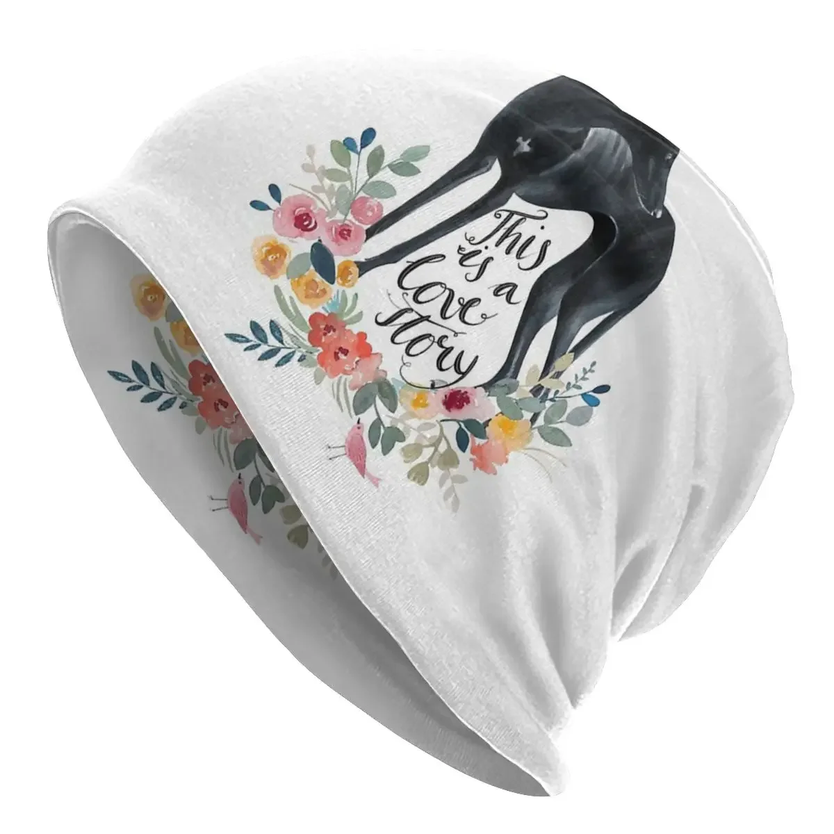 Кепка с цветами для борзых собак осенне-зимняя уличная шапка Skullies итальянские
