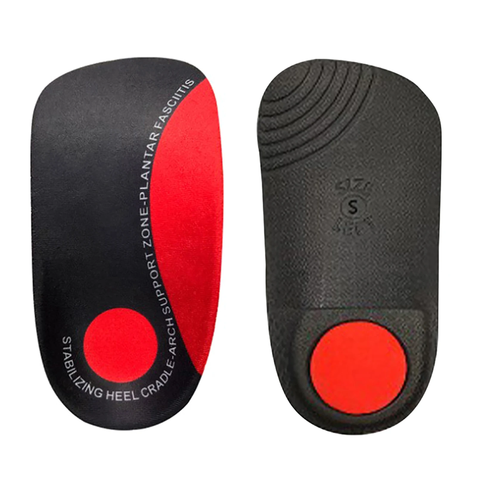 

1pair Ergonomic U Heel For Foot Pain Hard Arch Insert Breathable Shockproof Support Men Women Correct Orthopedic Insole Flatfoot