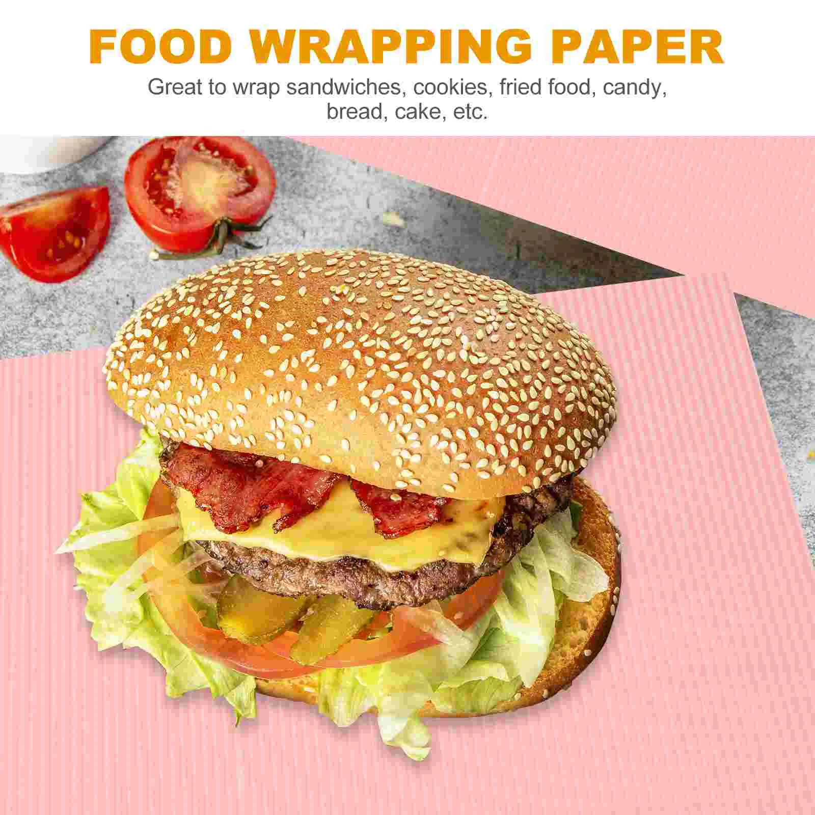 50 листов бумаги для гамбургеров упаковка чипсов пищевых продуктов обертывания