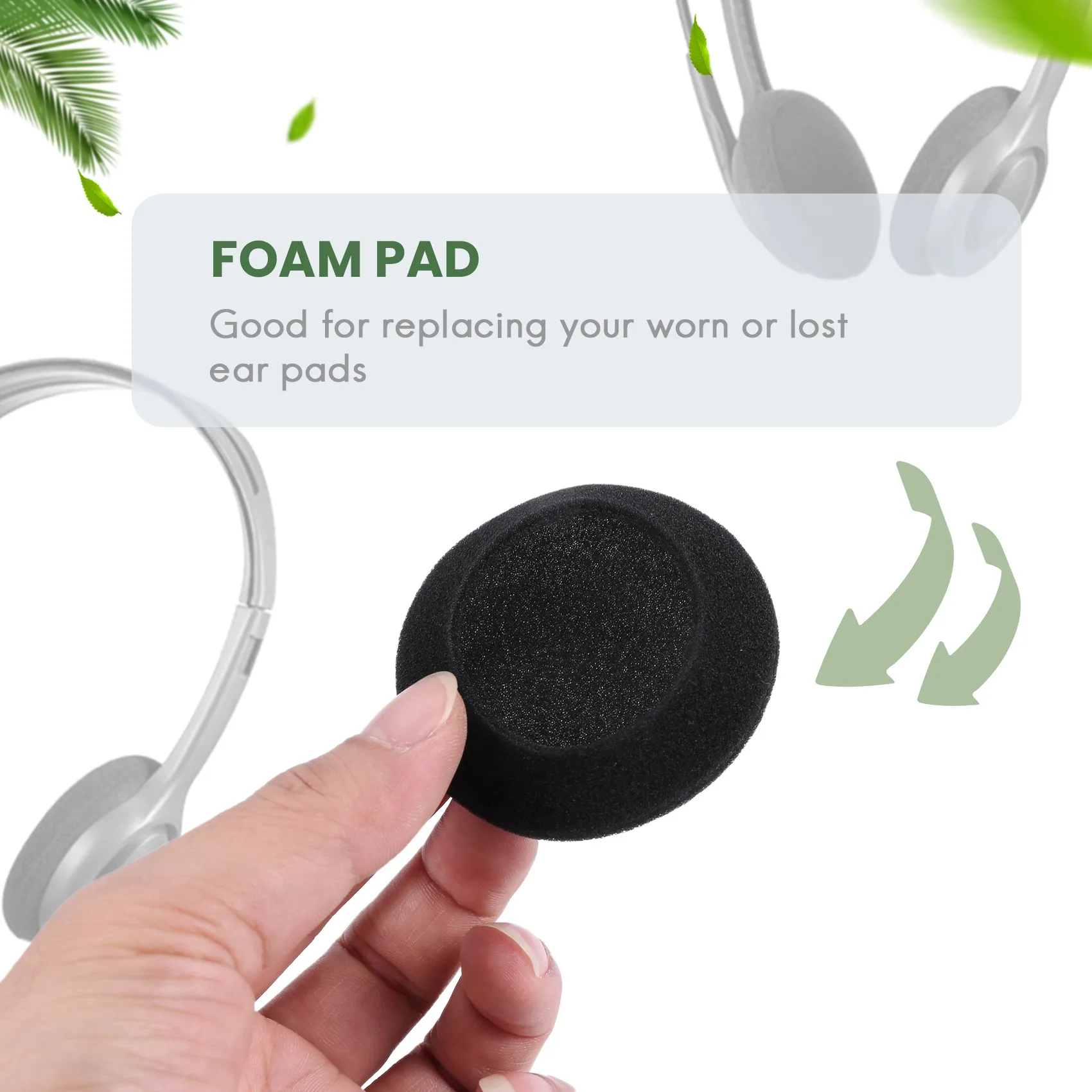 4 пары сменные накладки для наушников 60 мм