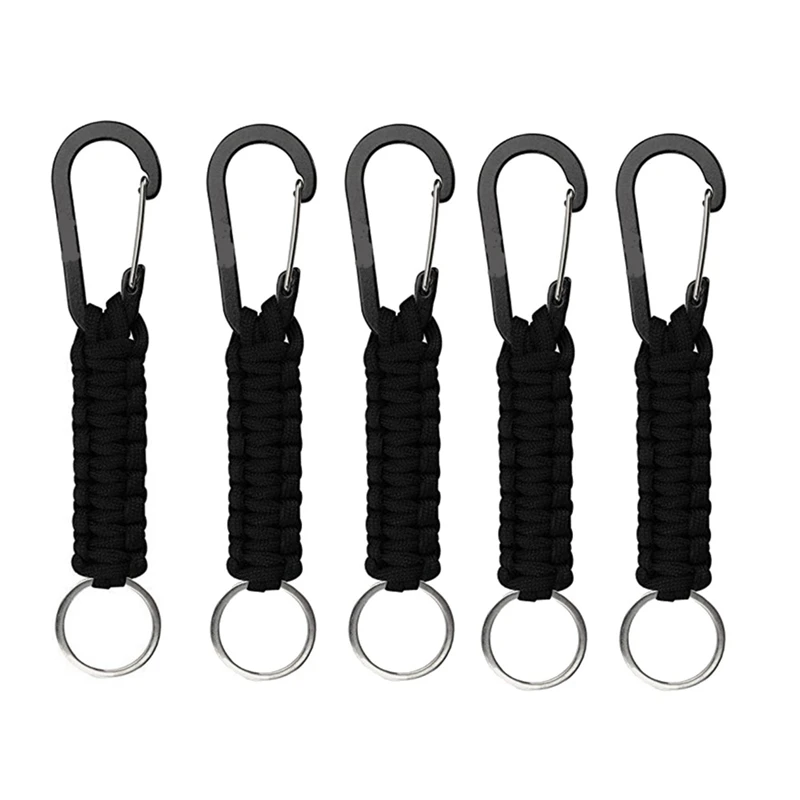 

Наружный карабин, брелок для ключей, черный, быстрострострострое кольцо, зажим для ключей для мужчин, женщин и мужчин